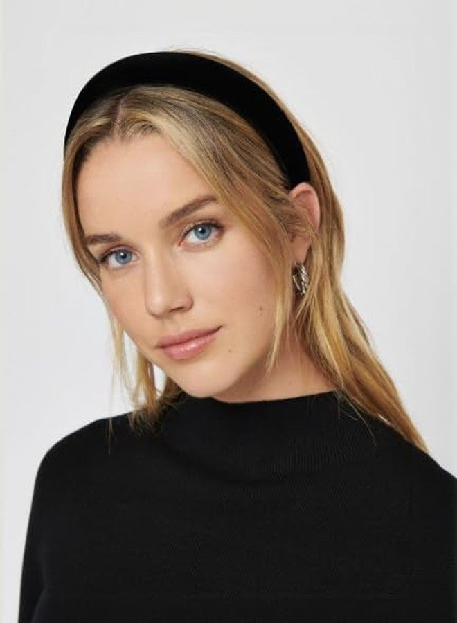 AIBFRID Black Headbands for Women Non Slip Trendy Headbands for Women' s Hair Velvet Headband for Girls Padded Head Bands Womens Fashion Hair Accessories - Image 4